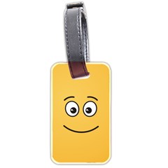 Smiling Face With Open Eyes Luggage Tags (two Sides) by sifis