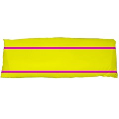 Background Image Horizontal Lines And Stripes Seamless Tileable Magenta Yellow Body Pillow Case (dakimakura) by Amaryn4rt