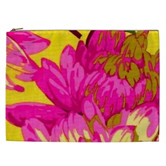 Beautiful Pink Flowers Cosmetic Bag (xxl)  by Brittlevirginclothing
