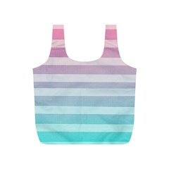Colorful Horizontal Lines Full Print Recycle Bags (s)  by Brittlevirginclothing