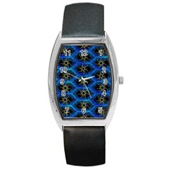 Blue Bee Hive Barrel Style Metal Watch by Amaryn4rt