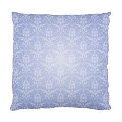 Damask Pattern Wallpaper Blue Standard Cushion Case (two Sides) by Amaryn4rt