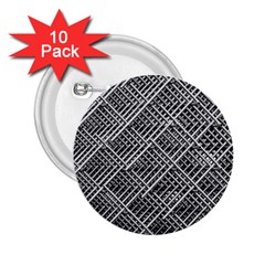 Grid Wire Mesh Stainless Rods Rods Raster 2 25  Buttons (10 Pack)  by Amaryn4rt