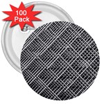 Grid Wire Mesh Stainless Rods Rods Raster 3  Buttons (100 pack) 