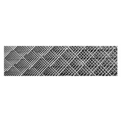 Grid Wire Mesh Stainless Rods Rods Raster Satin Scarf (oblong) by Amaryn4rt