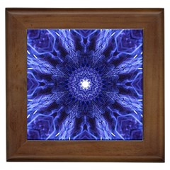 Tech Neon And Glow Backgrounds Psychedelic Art Framed Tiles by Amaryn4rt