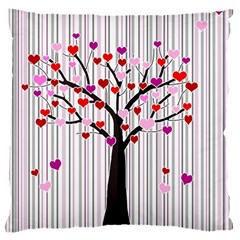 Valentine s Day Tree Large Cushion Case (two Sides) by Valentinaart