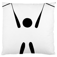 Air Sports Pictogram Large Cushion Case (two Sides) by abbeyz71
