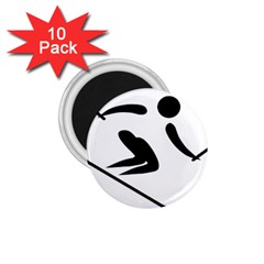 Alpine Skiing Pictogram  1 75  Magnets (10 Pack)  by abbeyz71