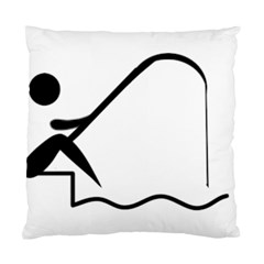 Angling Pictogram Standard Cushion Case (one Side) by abbeyz71
