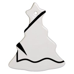 Angling Pictogram Ornament (christmas Tree)  by abbeyz71