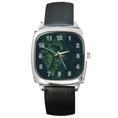Abstract Art Background Biology Square Metal Watch by Amaryn4rt
