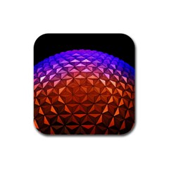 Abstract Ball Colorful Colors Rubber Square Coaster (4 Pack)  by Amaryn4rt