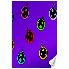 Christmas Baubles Canvas 24  X 36  by Nexatart