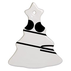 Bobsleigh Pictogram Christmas Tree Ornament (two Sides) by abbeyz71