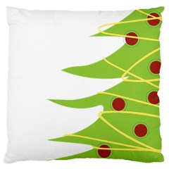 Christmas Tree Christmas Large Cushion Case (two Sides) by Nexatart