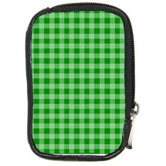 Gingham Background Fabric Texture Compact Camera Cases by Nexatart