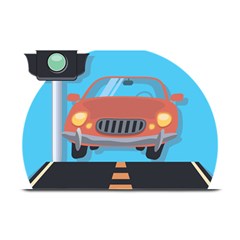 Semaphore Car Road City Traffic Plate Mats by Nexatart