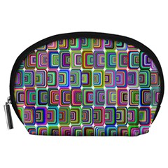 Psychedelic 70 S 1970 S Abstract Accessory Pouches (large)  by Nexatart