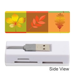 Autumn Leaves Colorful Fall Foliage Memory Card Reader (stick)  by Nexatart