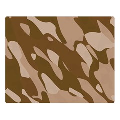 Background For Scrapbooking Or Other Beige And Brown Camouflage Patterns Double Sided Flano Blanket (large)  by Nexatart