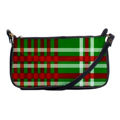Christmas Colors Red Green White Shoulder Clutch Bags by Nexatart