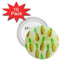 Pineapple Wallpaper Vintage 1 75  Buttons (10 Pack) by Nexatart