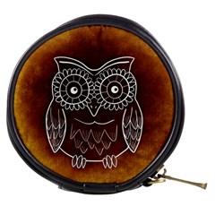 Owl Abstract Funny Pattern Mini Makeup Bags by Nexatart
