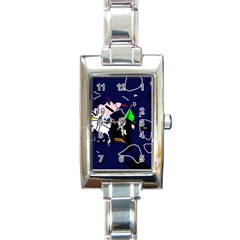 Abstraction Rectangle Italian Charm Watch by Valentinaart