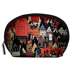Tilt Shift Of Urban View During Daytime Accessory Pouches (large)  by Nexatart