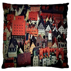 Tilt Shift Of Urban View During Daytime Large Flano Cushion Case (one Side) by Nexatart