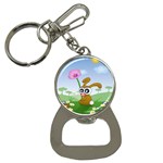 Easter Spring Flowers Happy Button Necklaces