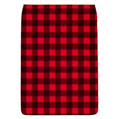 Red And Black Plaid Pattern Flap Covers (s)  by Valentinaart