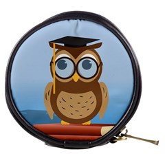 Read Owl Book Owl Glasses Read Mini Makeup Bags by Nexatart