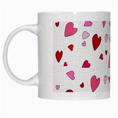 Valentine s Day Hearts White Mugs by Valentinaart