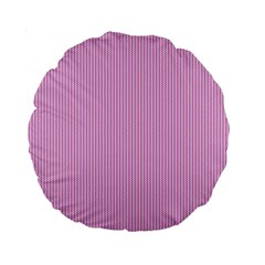 Pink Texture Standard 15  Premium Round Cushions by Valentinaart