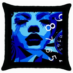Time Throw Pillow Case by DryInk