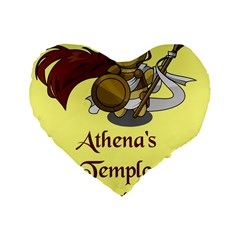 Athena s Temple Standard 16  Premium Flano Heart Shape Cushions by athenastemple