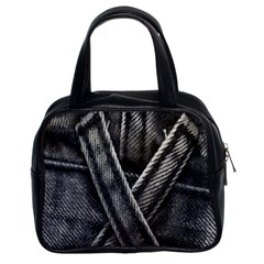 Backdrop Belt Black Casual Closeup Classic Handbags (2 Sides) by Nexatart