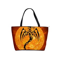 Dragon Fire Monster Creature Shoulder Handbags by Nexatart