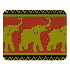 Elephant Pattern Double Sided Flano Blanket (large)  by Nexatart