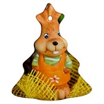 Easter Hare Easter Bunny Christmas Tree Ornament (Two Sides) Back