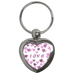 Love Valentine S Day 3d Fabric Key Chains (heart)  by Nexatart