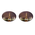 Paris Eiffel Tower Cufflinks (Oval)