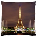 Paris Eiffel Tower Large Flano Cushion Case (One Side)