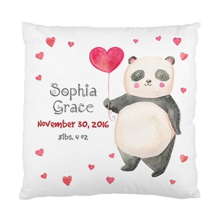 love panda baby Cushion Case (Single Sided) 