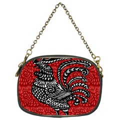 Year Of The Rooster Chain Purses (one Side)  by Valentinaart