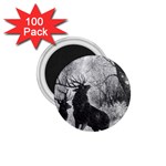 Stag Deer Forest Winter Christmas 1.75  Magnets (100 pack) 