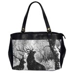 Stag Deer Forest Winter Christmas Office Handbags (2 Sides) 