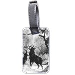 Stag Deer Forest Winter Christmas Luggage Tags (Two Sides)